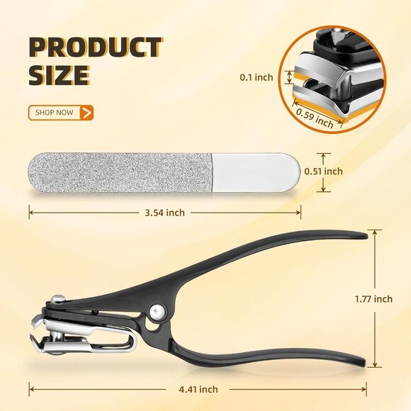 Long Handled Toenail Clippers for Seniors 360 Degree Rotating Head Sharp Finger - Picture 9 of 9